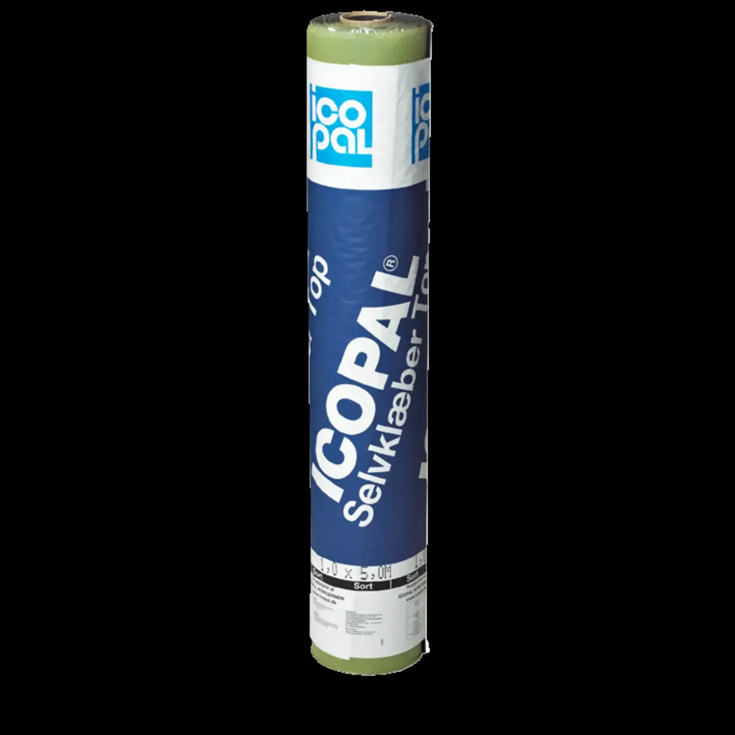 Hot Icopal TOP selvklæber tagpap sort i rll. á 0,33x5 m