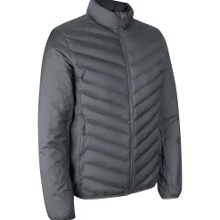 Outlet ID 0896 herre padded jakke stretch silver grey str. XL