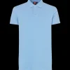 Clearance ID 0525 Stretch herre poloshirt lysblå str. 2XL
