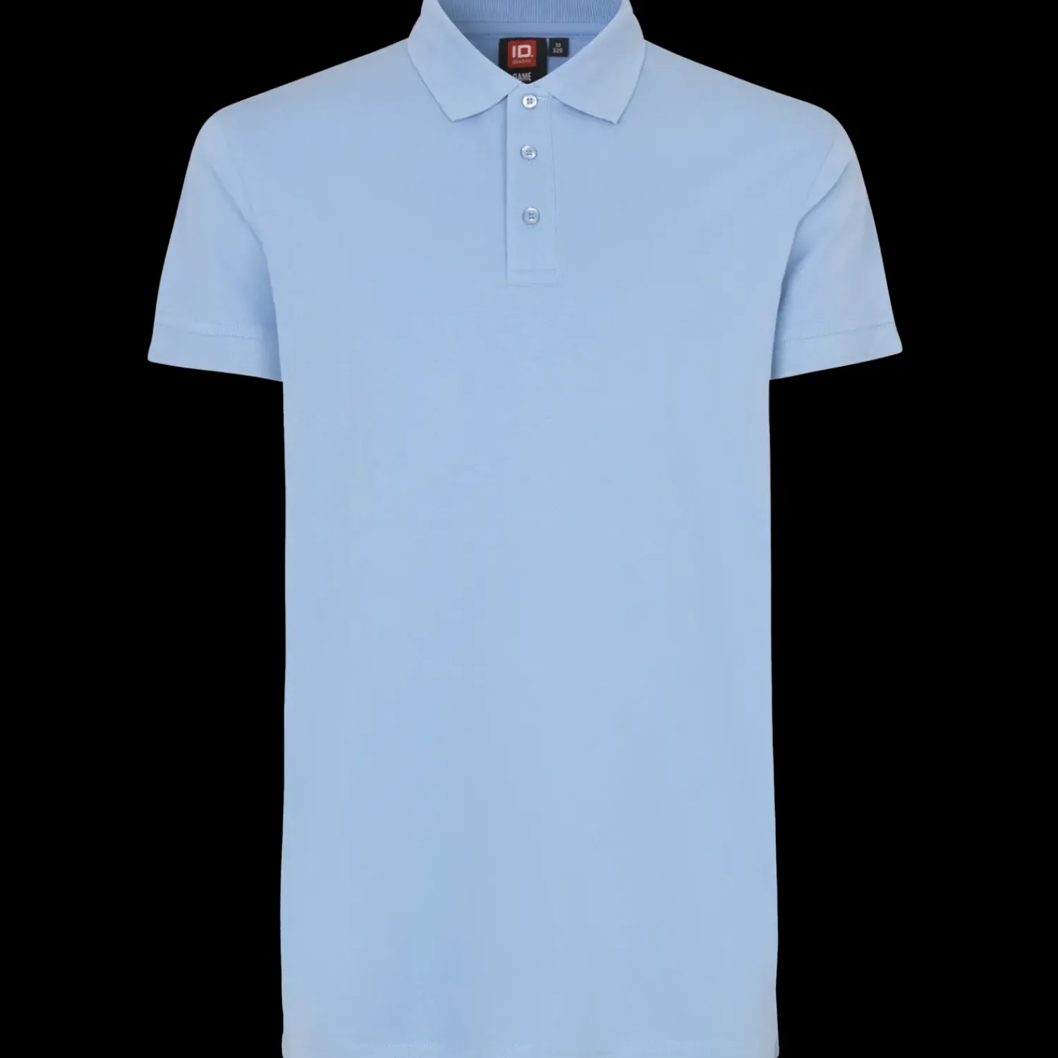 Clearance ID 0525 Stretch herre poloshirt lysblå str. 2XL