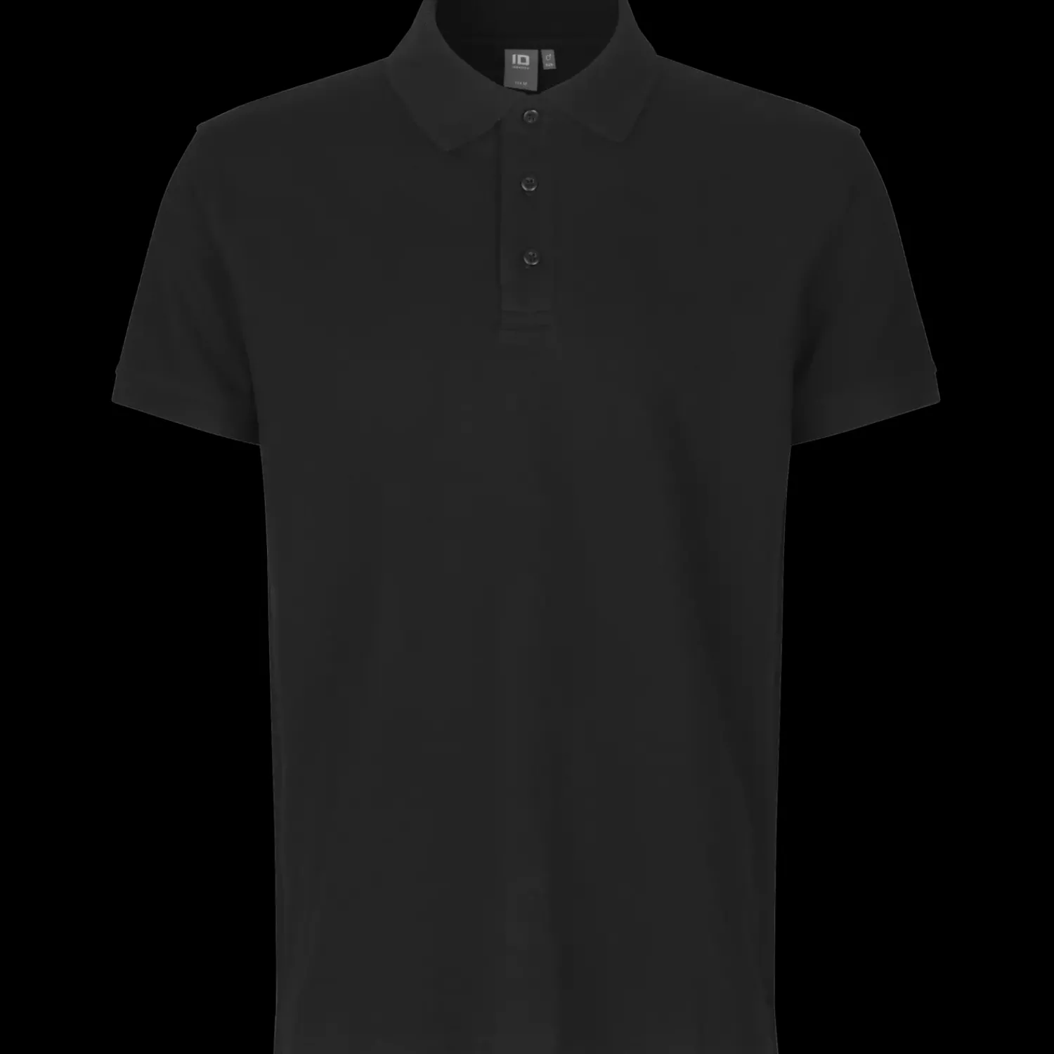 ID T-Shirts^0525 Stretch poloshirt sort str. 2XL