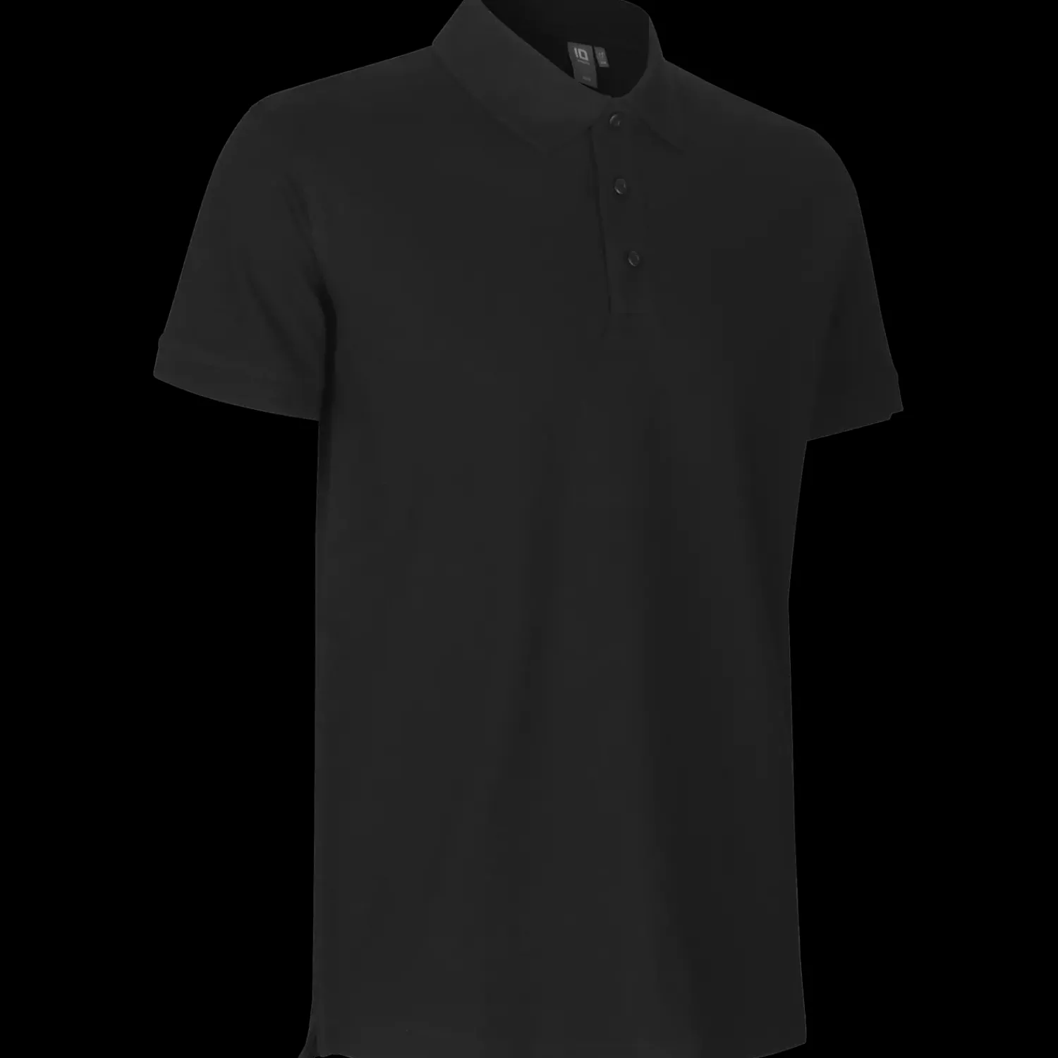 ID T-Shirts^0525 Stretch poloshirt sort str. 2XL