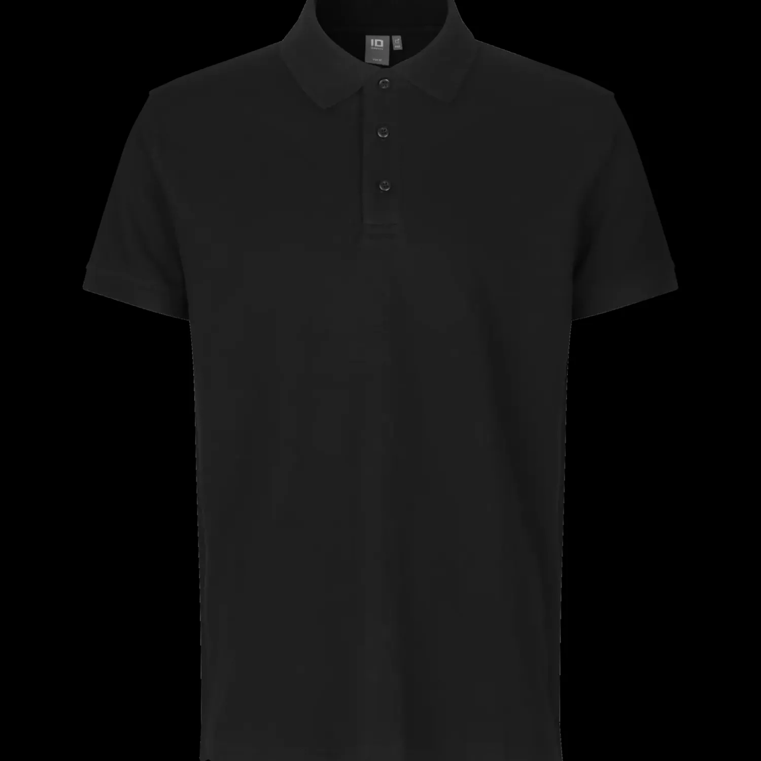 ID T-Shirts^0525 Stretch poloshirt sort str. 2XL