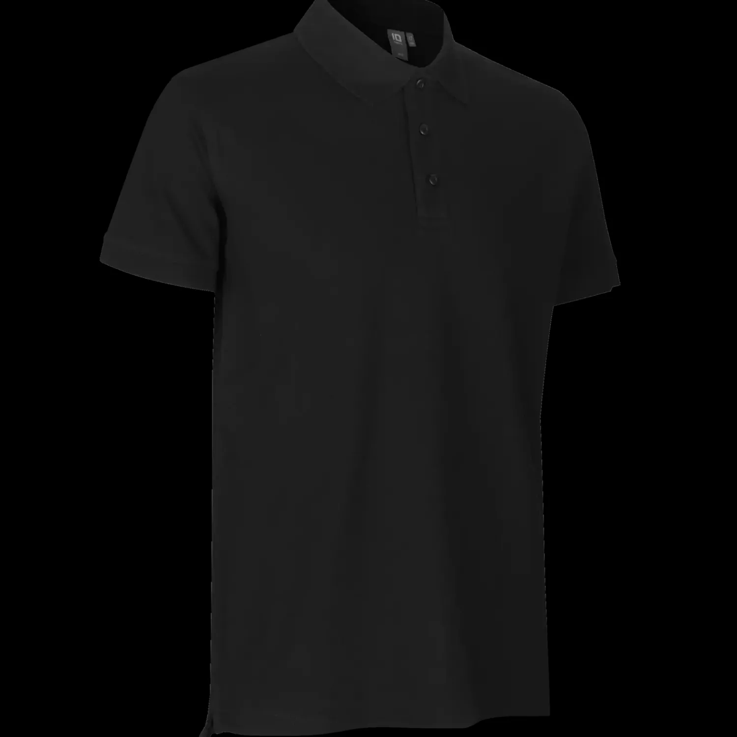 ID T-Shirts^0525 Stretch poloshirt sort str. 2XL