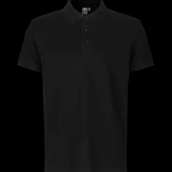 ID T-Shirts^0525 Stretch poloshirt sort str. 2XL