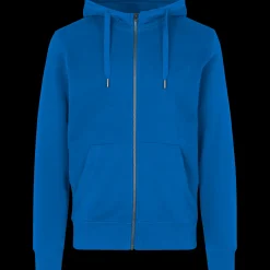 Outlet ID Core herre hoodie med lynlås azur str. XL