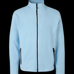 Clearance ID herre mikrofleece cardigan lys blå str. 2XL