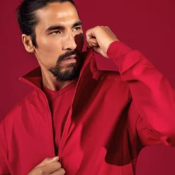 Trøjer Og Sweatshirts^ID herre sweat cardigan rød str. XL