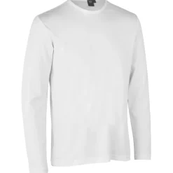 Sale ID Interlock herre langærmet t-shirt hv str. XL