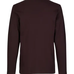 Hot ID Interlock herre langærmet t-shirt mørk bordeaux str. XL