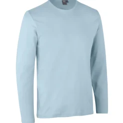 New ID Interlock langærmet t-shirt lysblå str. 2XL