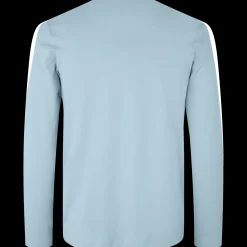 New ID Interlock langærmet t-shirt lysblå str. 2XL