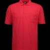 ID T-Shirts^klassisk herre poloshirt rød str. XL