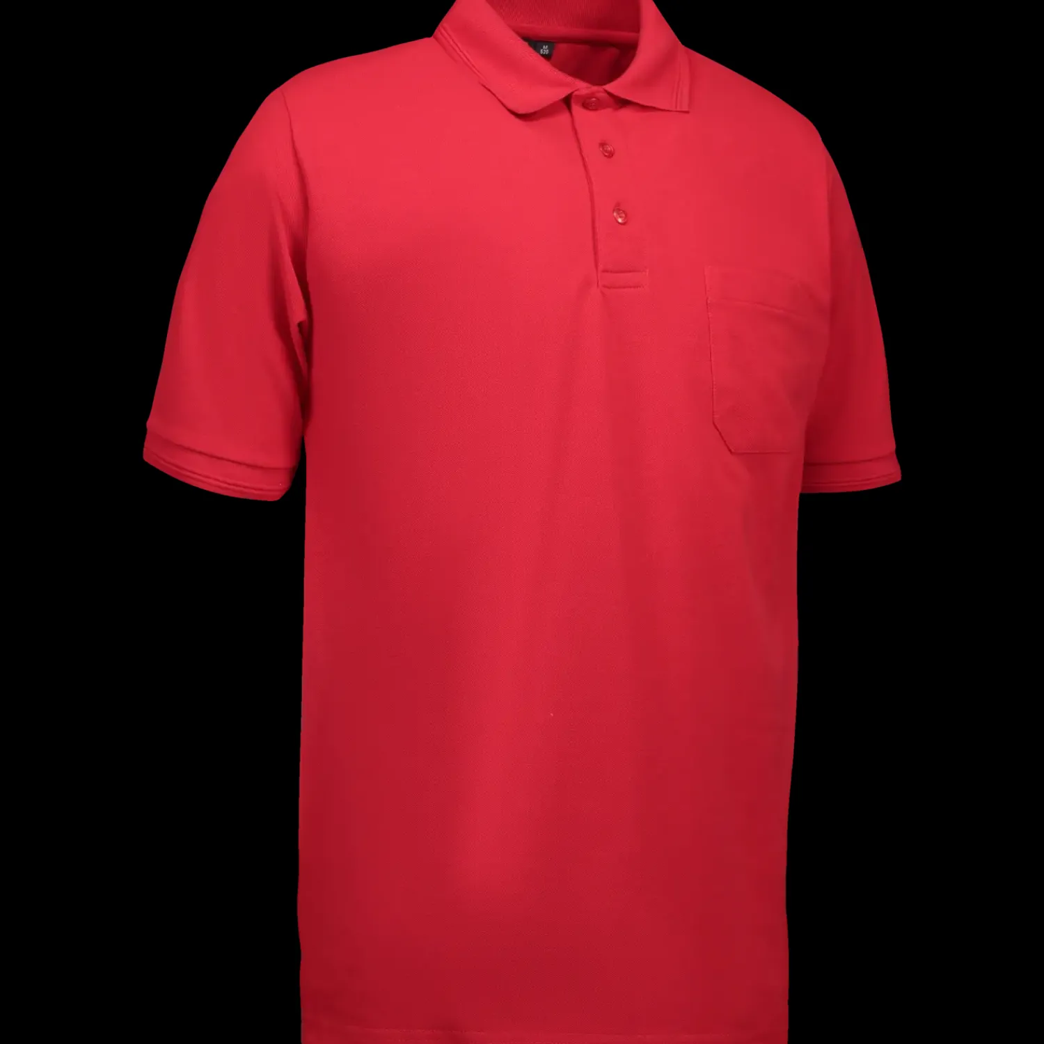 ID T-Shirts^klassisk herre poloshirt rød str. XL