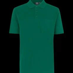 Hot ID klassisk herre poloshirt grøn str. XL