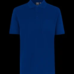 ID T-Shirts^klassisk herre poloshirt kongeblå str. L