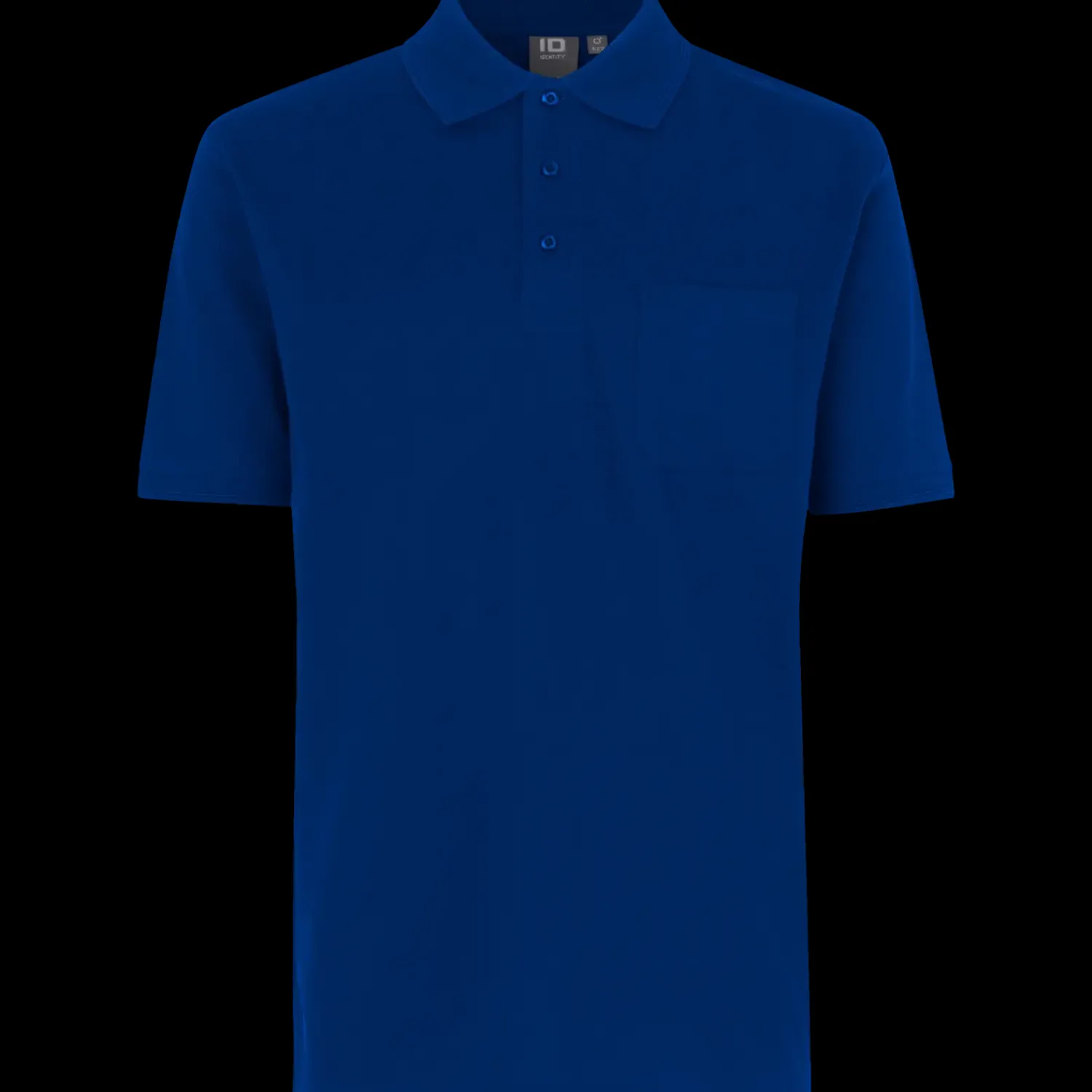 ID T-Shirts^klassisk herre poloshirt kongeblå str. L