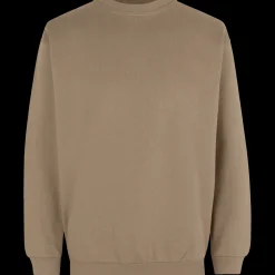 Outlet ID klassisk herre sweatshirt sand str. M