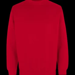 ID Trøjer Og Sweatshirts^klassisk herre sweatshirt rød str. XL
