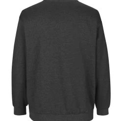 Hot ID klassisk herre sweatshirt grafit melange str. L
