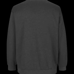 Hot ID klassisk herre sweatshirt grafit melange str. L