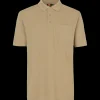 Clearance ID klassisk poloshirt med lomme sand str. 2XL