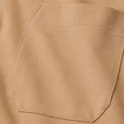 Clearance ID klassisk poloshirt med lomme sand str. 2XL