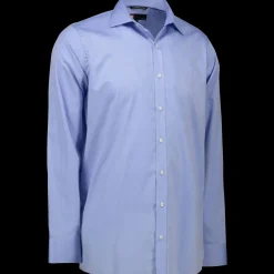 New ID non-iron herre skjorte lys blå str. 39/40