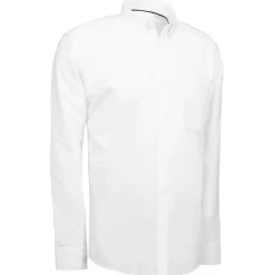 Online ID Oxford L/S Modern fit herre skjorte hv str. L