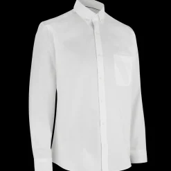 Online ID Oxford L/S Modern fit herre skjorte hv str. L
