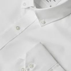 Online ID Oxford L/S Modern fit herre skjorte hv str. L