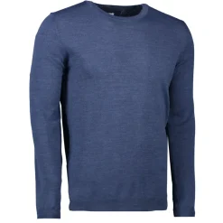 ID Trøjer Og Sweatshirts^S650 Pullover herre blå melange str. XL