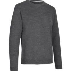 ID Trøjer Og Sweatshirts^S650 Pullover herre mørk grå melange str. L