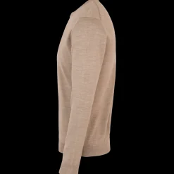 ID S650 Pullover herre sand melange str. L