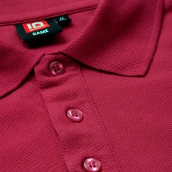 Sale ID stretch herre poloshirt cerise str. L