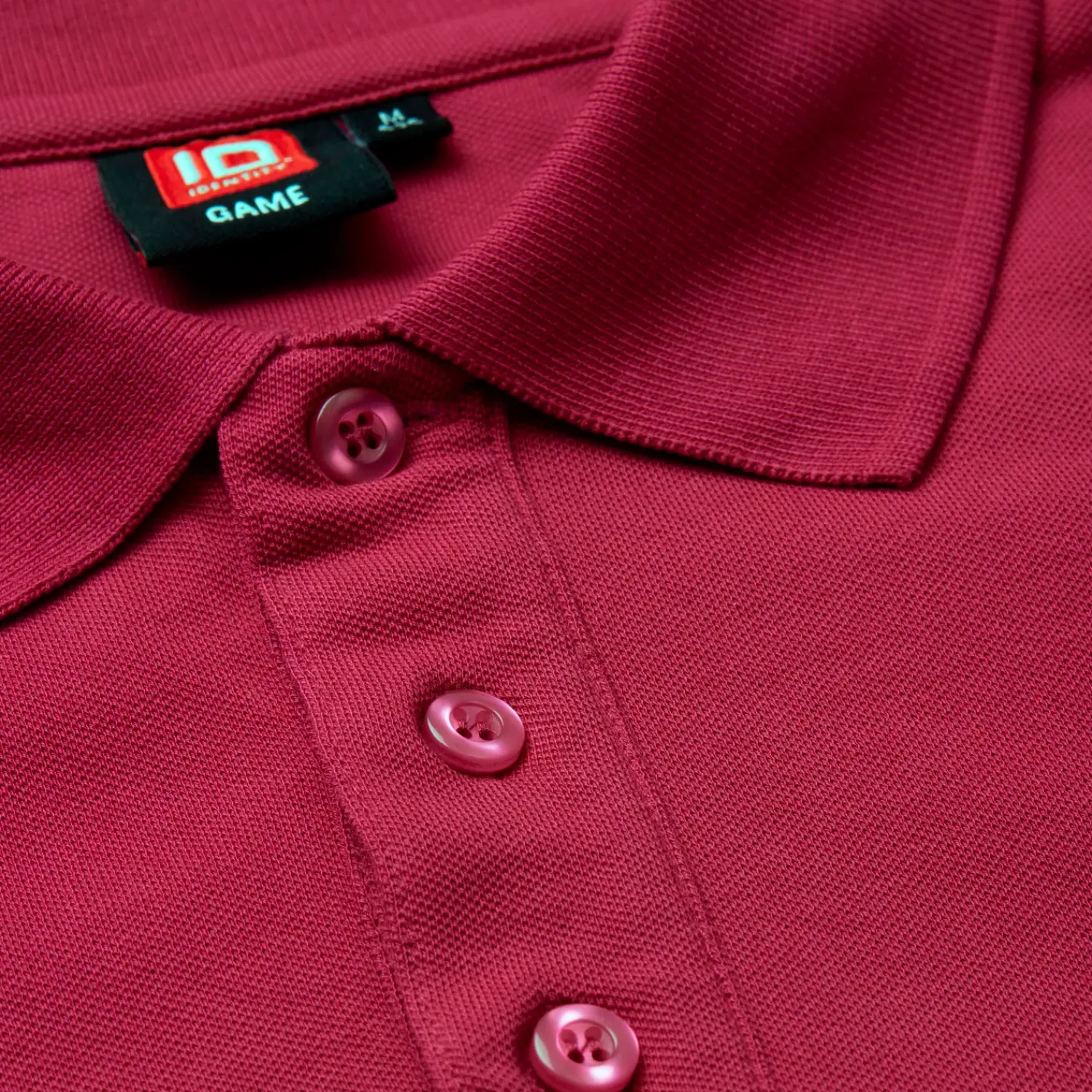 Sale ID stretch herre poloshirt cerise str. L