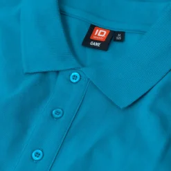 Sale ID stretch herre poloshirt turkis str. 2XL