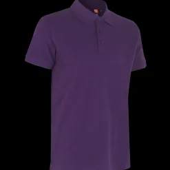 ID T-Shirts^stretch herre poloshirt lilla str. 2XL