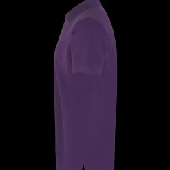 ID T-Shirts^stretch herre poloshirt lilla str. 2XL