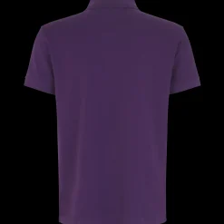 ID T-Shirts^stretch herre poloshirt lilla str. 2XL