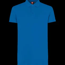 ID T-Shirts^stretch herre poloshirt azur str. L