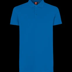 ID T-Shirts^stretch herre poloshirt azur str. L
