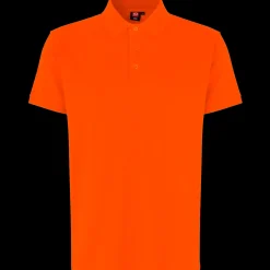 ID T-Shirts^stretch herre poloshirt orange str. XL