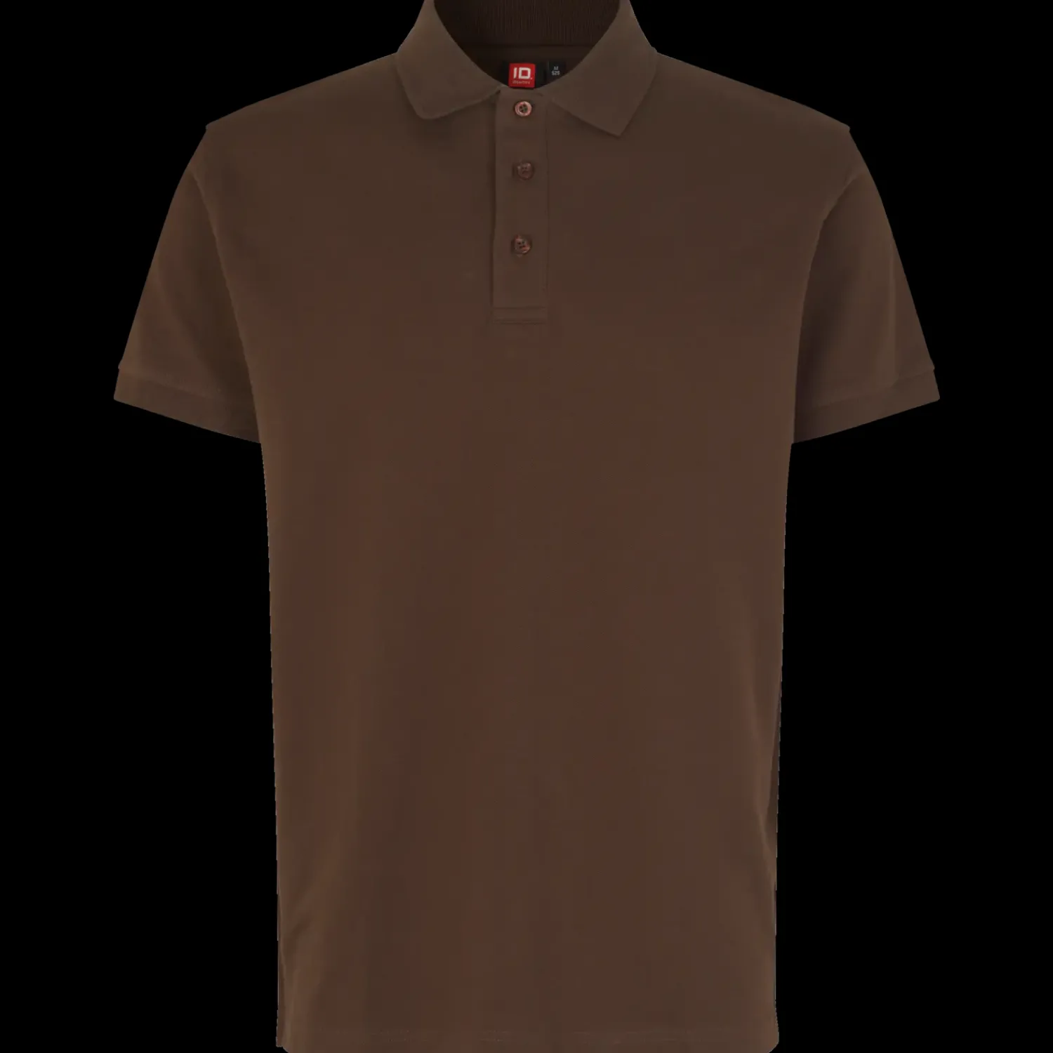 Outlet ID stretch herre poloshirt mocca str. 2XL