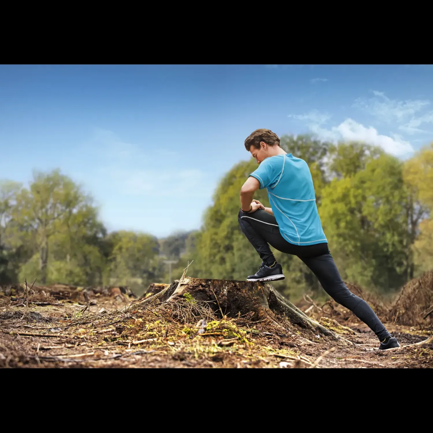 ID tights lange sort str. XL