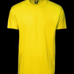 ID T-Time t-shirt kortærmet gul str. 2XL
