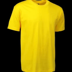 ID T-Time t-shirt kortærmet gul str. 2XL