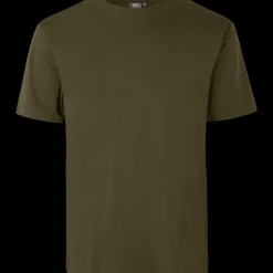 Clearance ID T-Time t-shirt kortærmet oliven str. L
