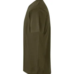 Clearance ID T-Time t-shirt kortærmet oliven str. L