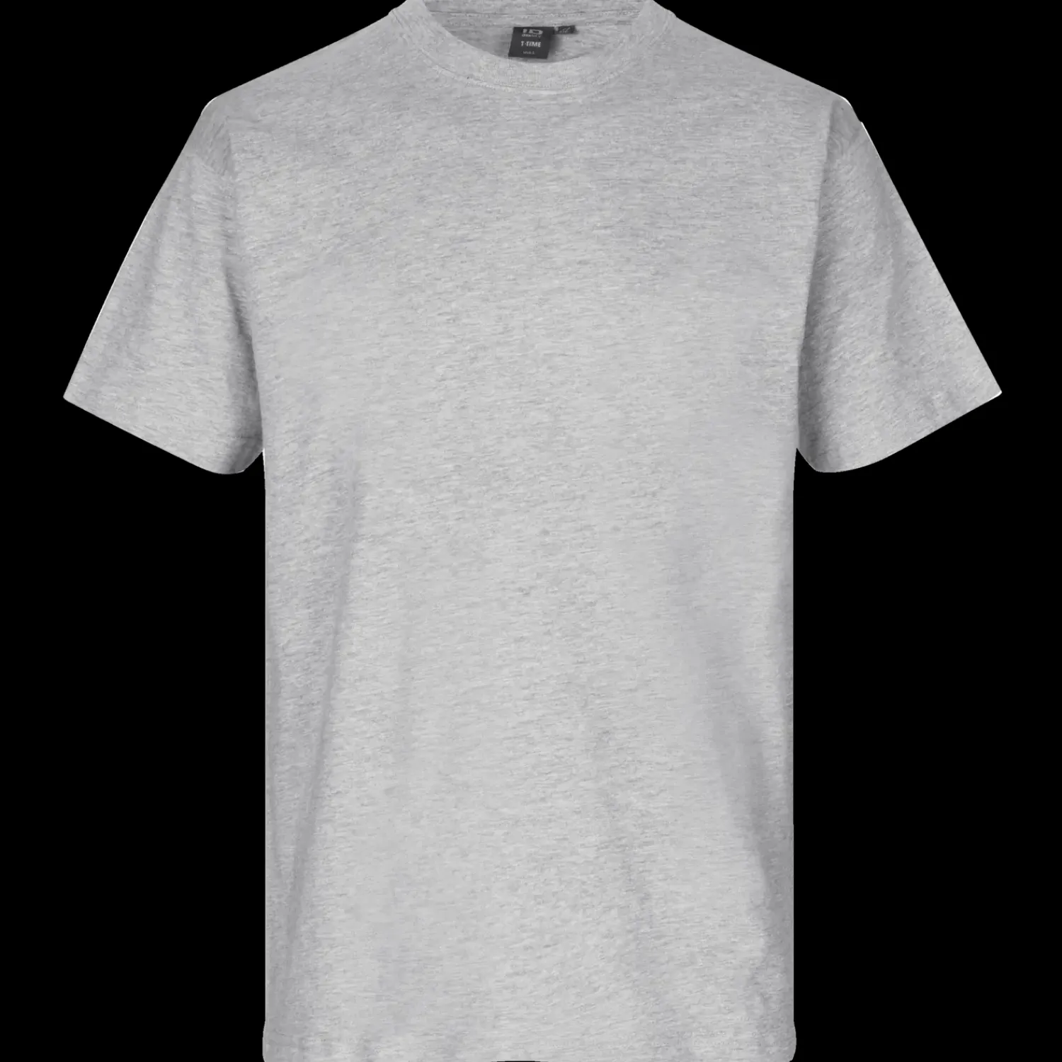 New ID T-Time t-shirt kortærmet grå melange str. L